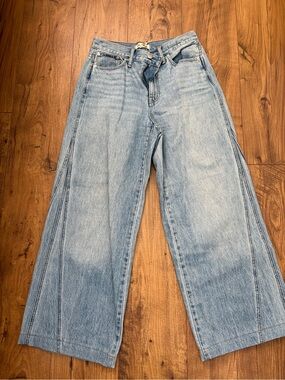 Madewell Light Wash Wide-Leg Flare Jeans